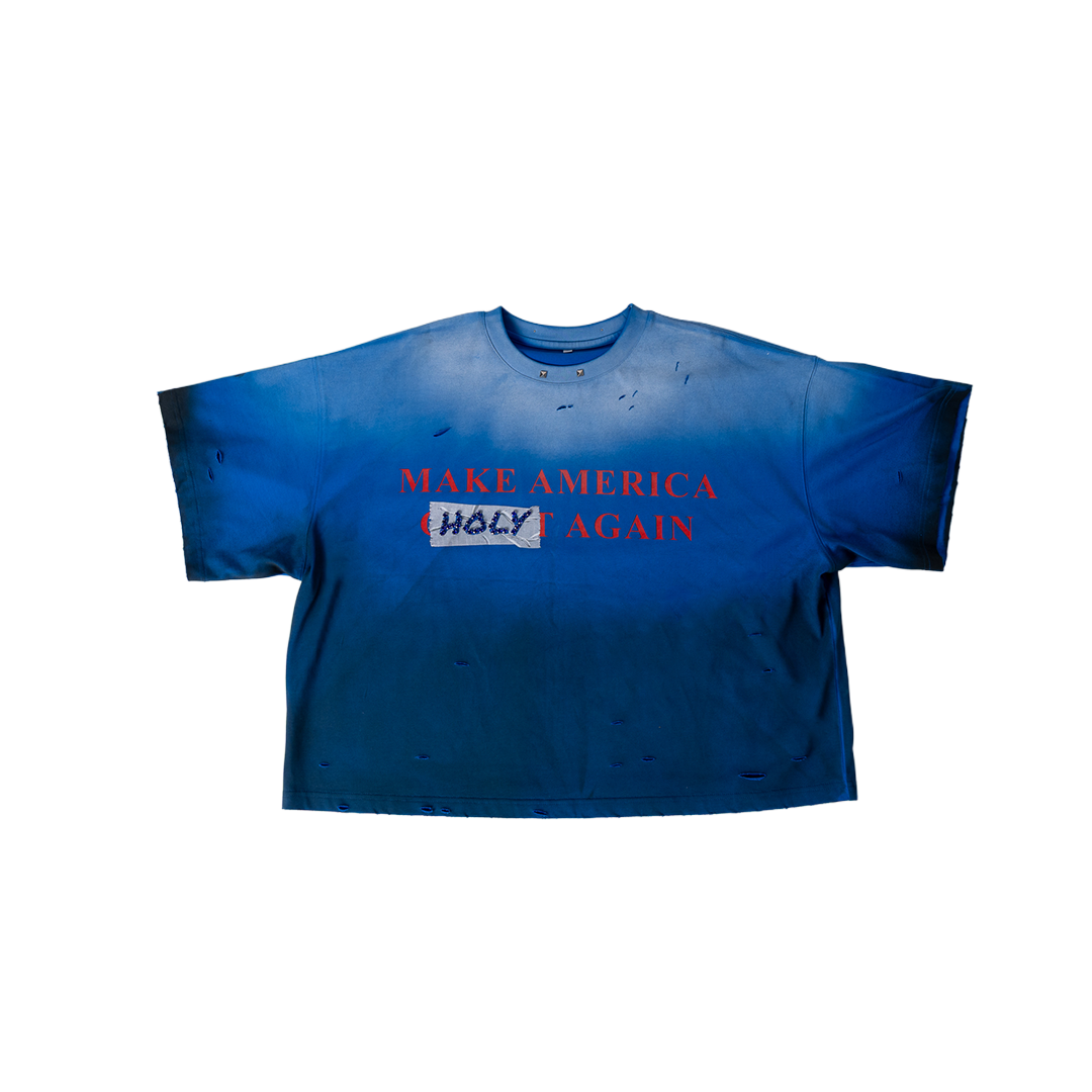 M.A.H.A TAPE TEE IN BLUE (COMING SOON)