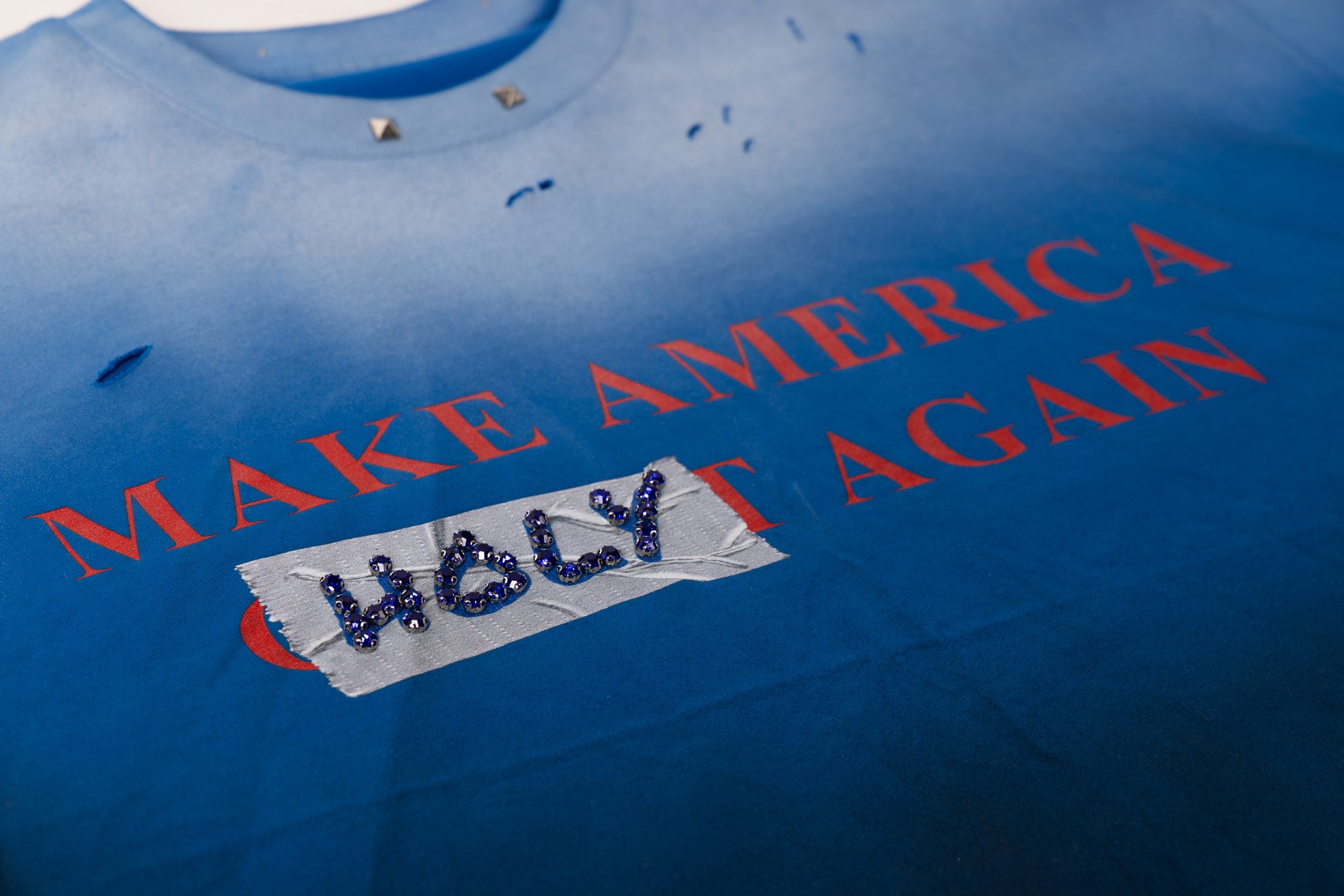 M.A.H.A TAPE TEE IN BLUE (COMING SOON)