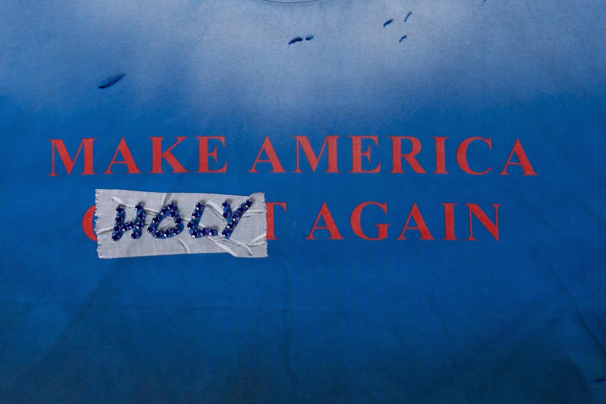 M.A.H.A TAPE TEE IN BLUE (COMING SOON)